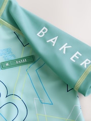 Baker by Ted Baker Green Swimsuit and Hat Set - Image 5 of 5
