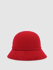Reiss Red Felicity Felted-Wool Bucket Hat - Image 2 of 3