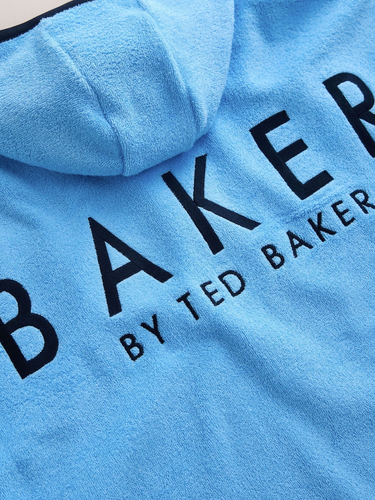 Baker by Ted Baker Blue Towelling Poncho - Image 6 of 6