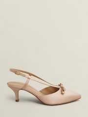 Hobbs Brown Macie Bow Slingback Sandals - Image 1 of 3