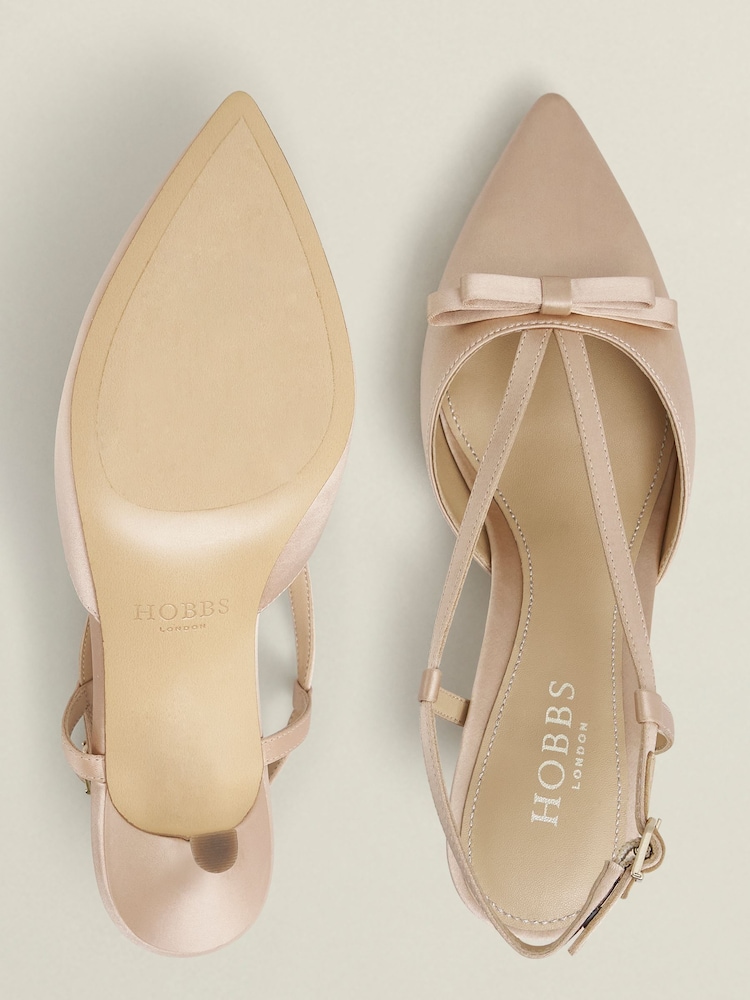 Hobbs Brown Macie Bow Slingback Sandals - Image 3 of 3