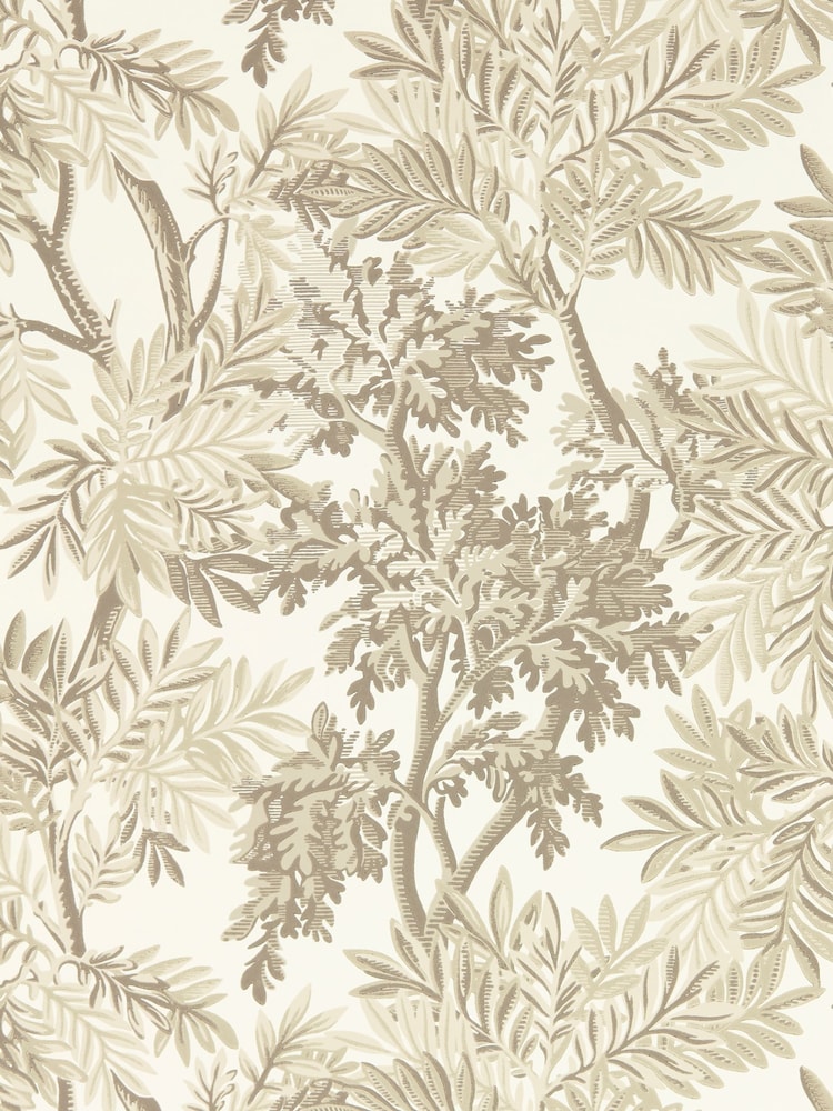 Sanderson Natural Tapestry Trees A4 Wallpaper Sample - Image 1 of 1