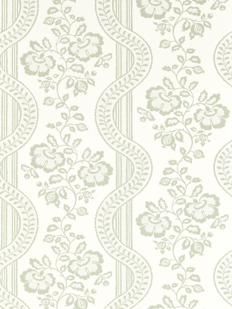 Sanderson Natural Aubrey A4 Wallpaper Sample - Image 1 of 1