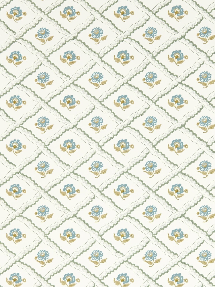 Sanderson Green Fairdown A4 Wallpaper Sample - Image 1 of 1 Sanderson Green Fairdown A4 Wallpaper Sample - Image 1 of 1