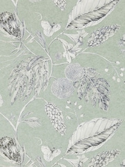 Harlequin Green Amborella Wide Width Purity Edit A4 Wallpaper Sample - Image 1 of 1
