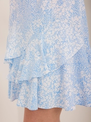 Mint Velvet Blue Floral Print Mini Dress - Image 7 of 8