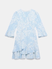 Mint Velvet Blue Floral Print Mini Dress - Image 8 of 8