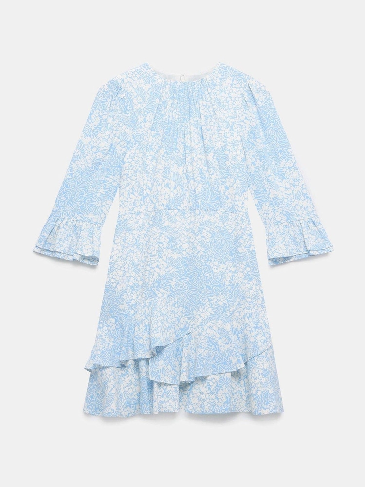 Mint Velvet Blue Floral Print Mini Dress - Image 8 of 8 Mint Velvet Blue Floral Print Mini Dress - Image 8 of 8