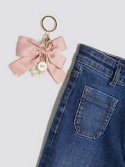 River Island Blue Girls Jupiter Snaffle Flare Jeans - Image 3 of 4