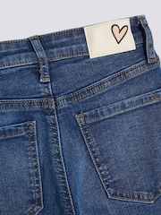 River Island Blue Girls Jupiter Snaffle Flare Jeans - Image 4 of 4