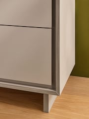 MADE.COM Natural Greige Wood Effect Kaci Chest - Image 3 of 5