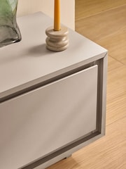 MADE.COM Natural Greige Wood Effect Kaci Wide Up to 50 Inch TV Unit - Image 3 of 6
