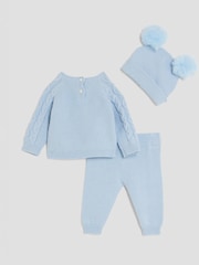 River Island Baby Boys Bear Print Jumper Hat Set - صورة 2 من 4