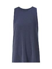 Sweaty Betty Blue Soft Flow Studio Longline Tank Top - Image 7 of 7