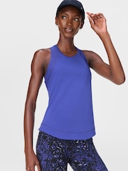 Sweaty Betty Blue Breathe Easy Mesh Run Tank Top - Image 1 of 7
