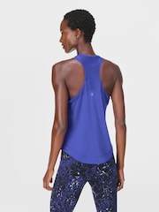 Sweaty Betty Blue Breathe Easy Mesh Run Tank Top - Image 2 of 7