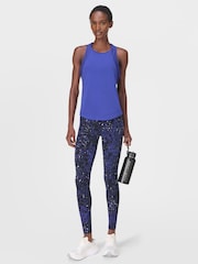 Sweaty Betty Blue Breathe Easy Mesh Run Tank Top - Image 5 of 7