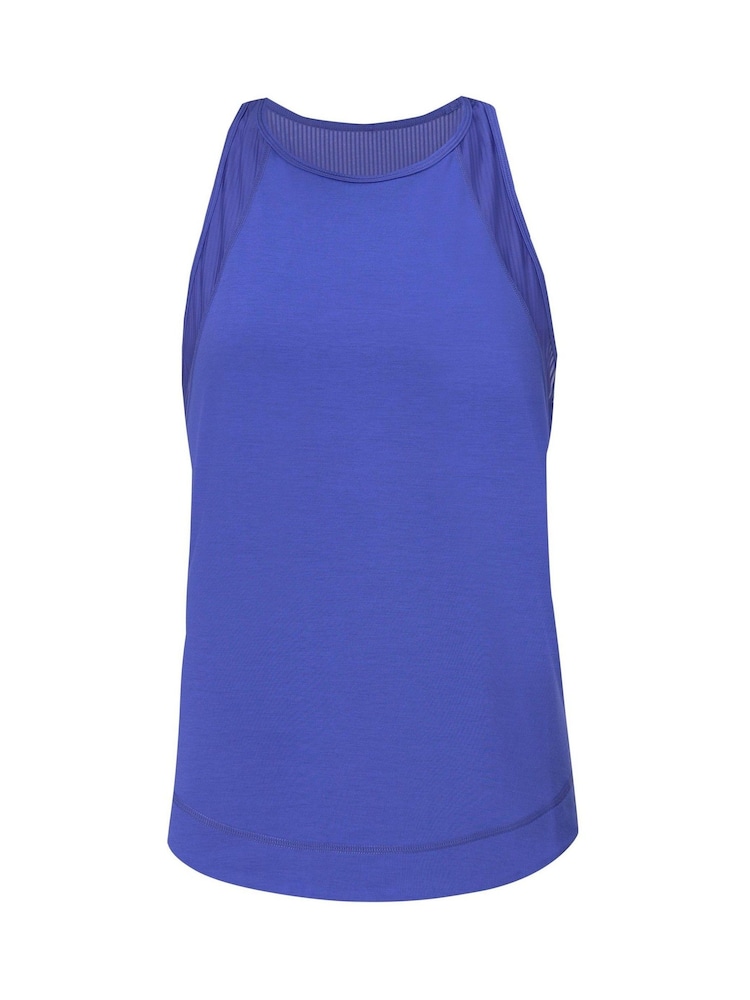 Sweaty Betty Blue Breathe Easy Mesh Run Tank Top - Image 7 of 7 Sweaty Betty Blue Breathe Easy Mesh Run Tank Top - Image 7 of 7