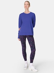Sweaty Betty Blue After Class Longline Sweatshirt - Image 5 of 7