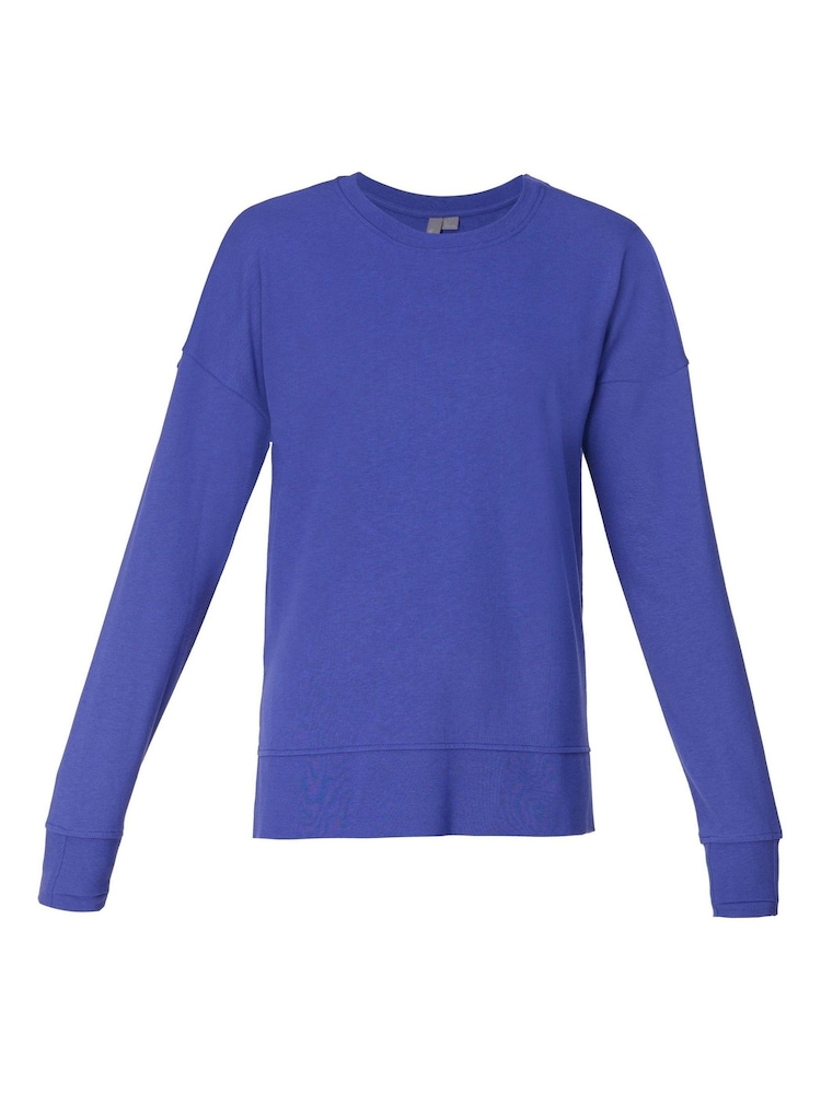 Sweaty Betty Blue After Class Longline Sweatshirt - Image 7 of 7 Sweaty Betty Blue After Class Longline Sweatshirt - Image 7 of 7