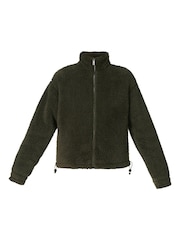 Sweaty Betty Green Black Canyon Fleece Zip-Up Sweatshirt - Image 8 of 8