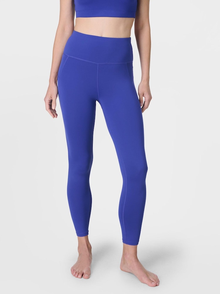 Sweaty Betty Black Charcoal 7/8 Length All Day 7/8 Embossed Leggings - Image 1 of 10