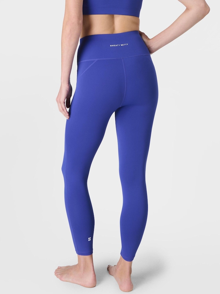 Sweaty Betty Black Charcoal 7/8 Length All Day 7/8 Embossed Leggings - Image 2 of 10