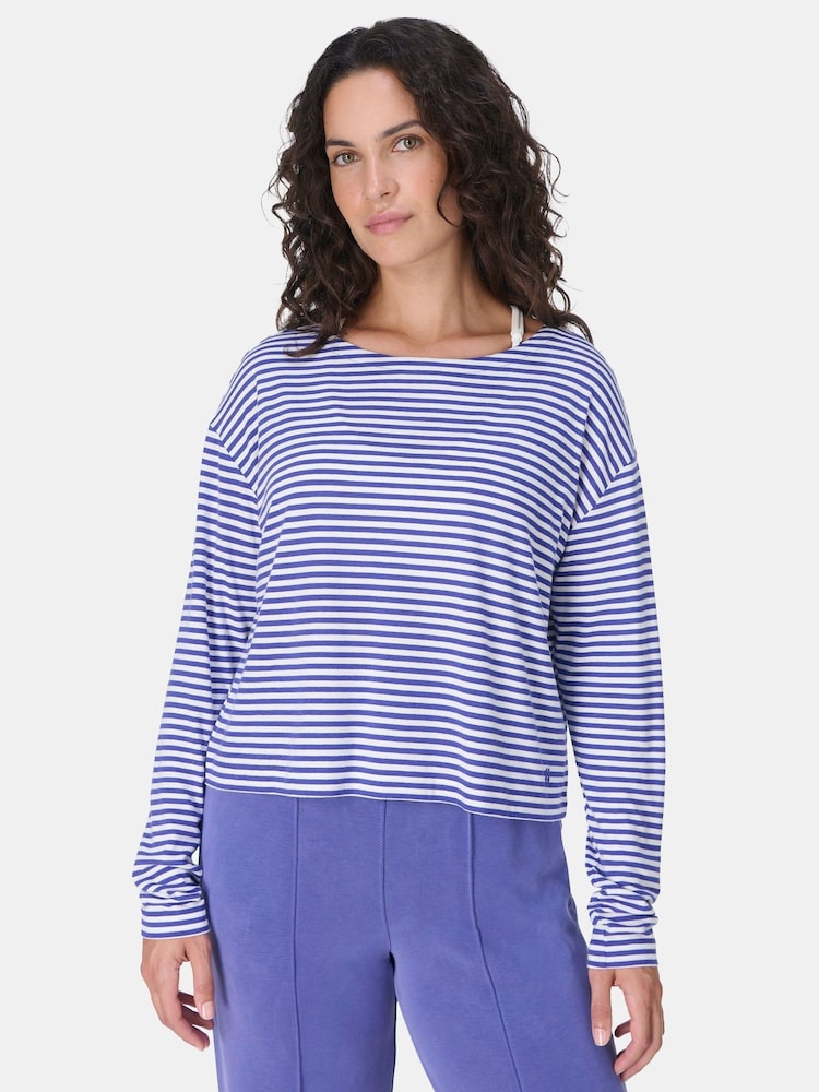 Sweaty Betty White Essential Slash Neck T-Shirt - Image 1 of 6