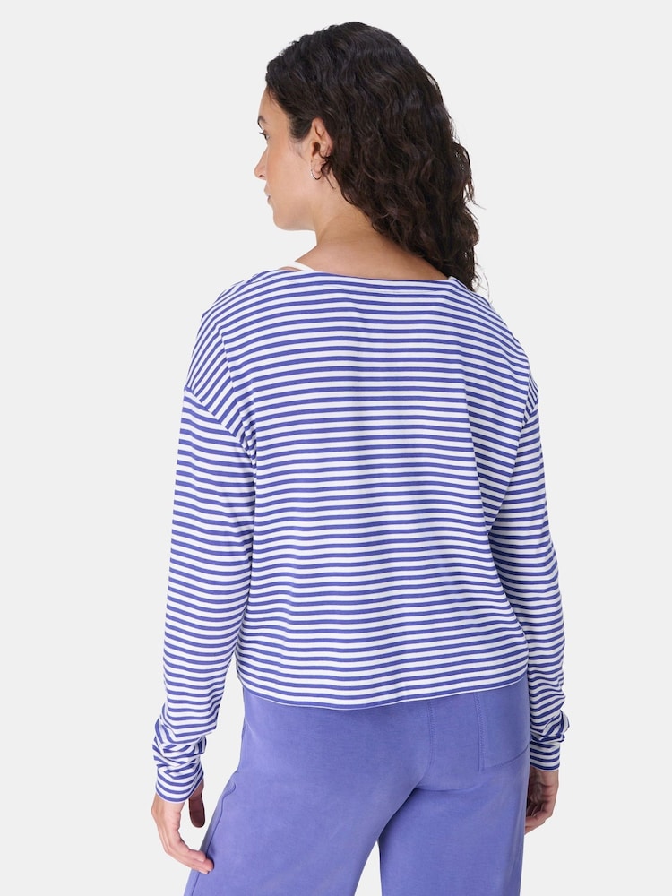 Sweaty Betty White Essential Slash Neck T-Shirt - Image 2 of 6