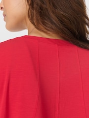 Sweaty Betty Red Soft Flow Studio T-Shirt - Image 6 of 8