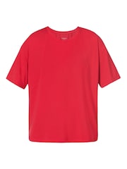 Sweaty Betty Red Soft Flow Studio T-Shirt - Image 8 of 8