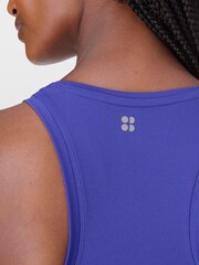 Sweaty Betty Blue Athlete Seamless Workout Tank Top - Image 4 of 7