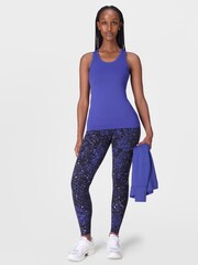 Sweaty Betty Blue Athlete Seamless Workout Tank Top - Image 5 of 7