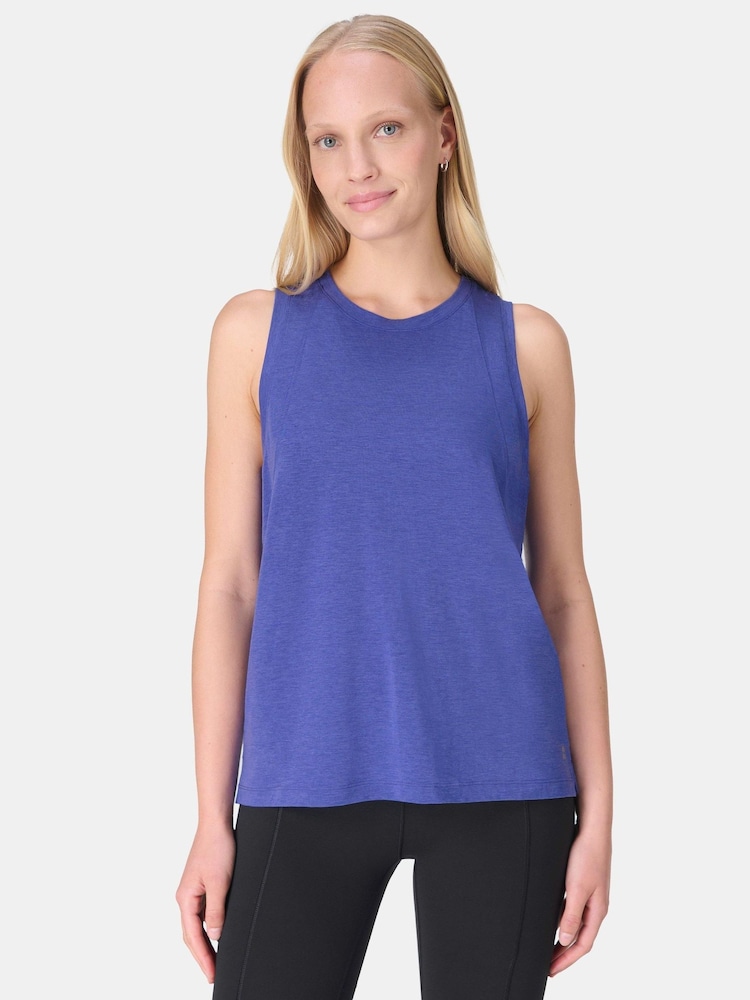 Sweaty Betty Blue Soft Flow Studio Vest - Image 1 of 7 Sweaty Betty Blue Soft Flow Studio Vest - Image 1 of 7