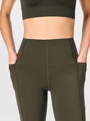 Sweaty Betty Green Full Length Power UltraSculpt 7/8 High Waist Leggings - Image 4 of 8