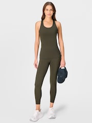 Sweaty Betty Green Full Length Power UltraSculpt 7/8 High Waist Leggings - Image 6 of 8