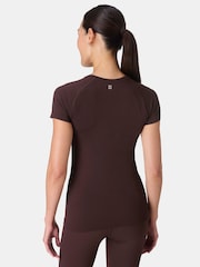 Sweaty Betty Brown Athlete Seamless Workout T-Shirt - Image 2 of 7