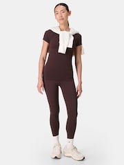 Sweaty Betty Brown Athlete Seamless Workout T-Shirt - Image 3 of 7