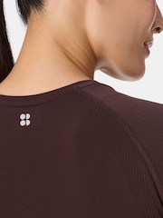 Sweaty Betty Brown Athlete Seamless Workout T-Shirt - Image 6 of 7