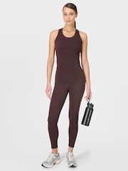 Sweaty Betty Brown Athlete Seamless Workout Tank Top - Image 1 of 6