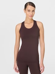 Sweaty Betty Brown Athlete Seamless Workout Tank Top - Image 3 of 6