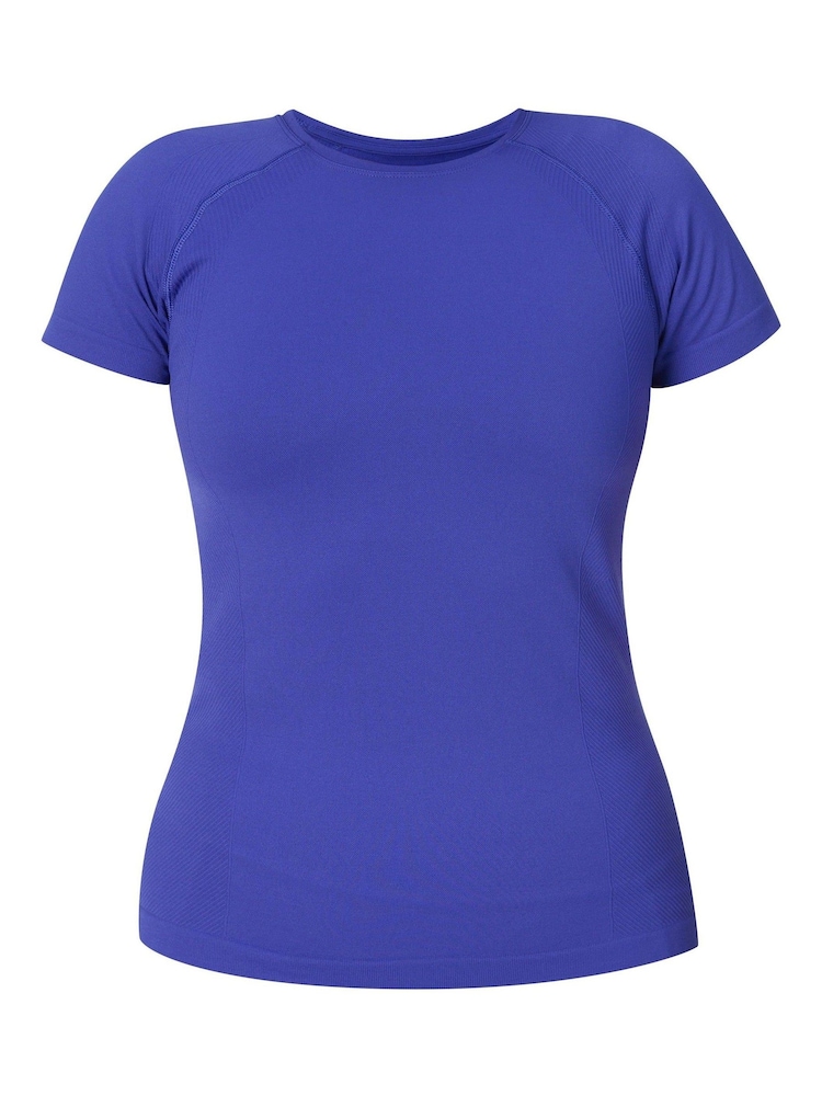 Sweaty Betty Blue Athlete Seamless Workout T-Shirt - Image 7 of 7