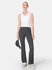 Sweaty Betty Grey 30 inch inside seam Power 30" Bootcut Workout Trousers - Image 8 of 9