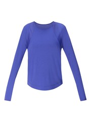 Sweaty Betty Blue Breathe Easy Mesh Long Sleeve Top - Image 7 of 7