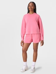 Sweaty Betty Pink Sand Wash CloudWeight Sweatshirt - Image 4 of 7