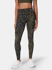 Sweaty Betty Green Full Length Power Embossed Workout Leggings - Image 1 of 10