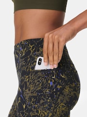 Sweaty Betty Green Full Length Power Embossed Workout Leggings - Image 8 of 10