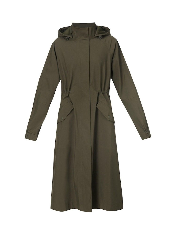 Sweaty Betty Green Motion Technical Longline Parka - Image 8 of 8 Sweaty Betty Green Motion Technical Longline Parka - Image 8 of 8
