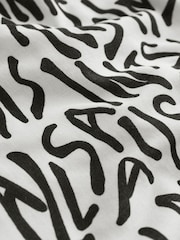 smALLSAINTS Black/White Logo Abstract Print Top and Shorts Set - Image 11 of 12