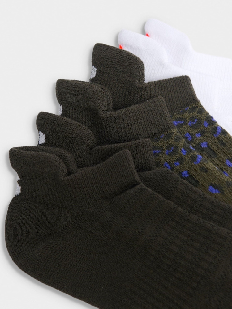 Sweaty Betty Green Workout Trainers Socks 3 Pack - Image 3 of 3